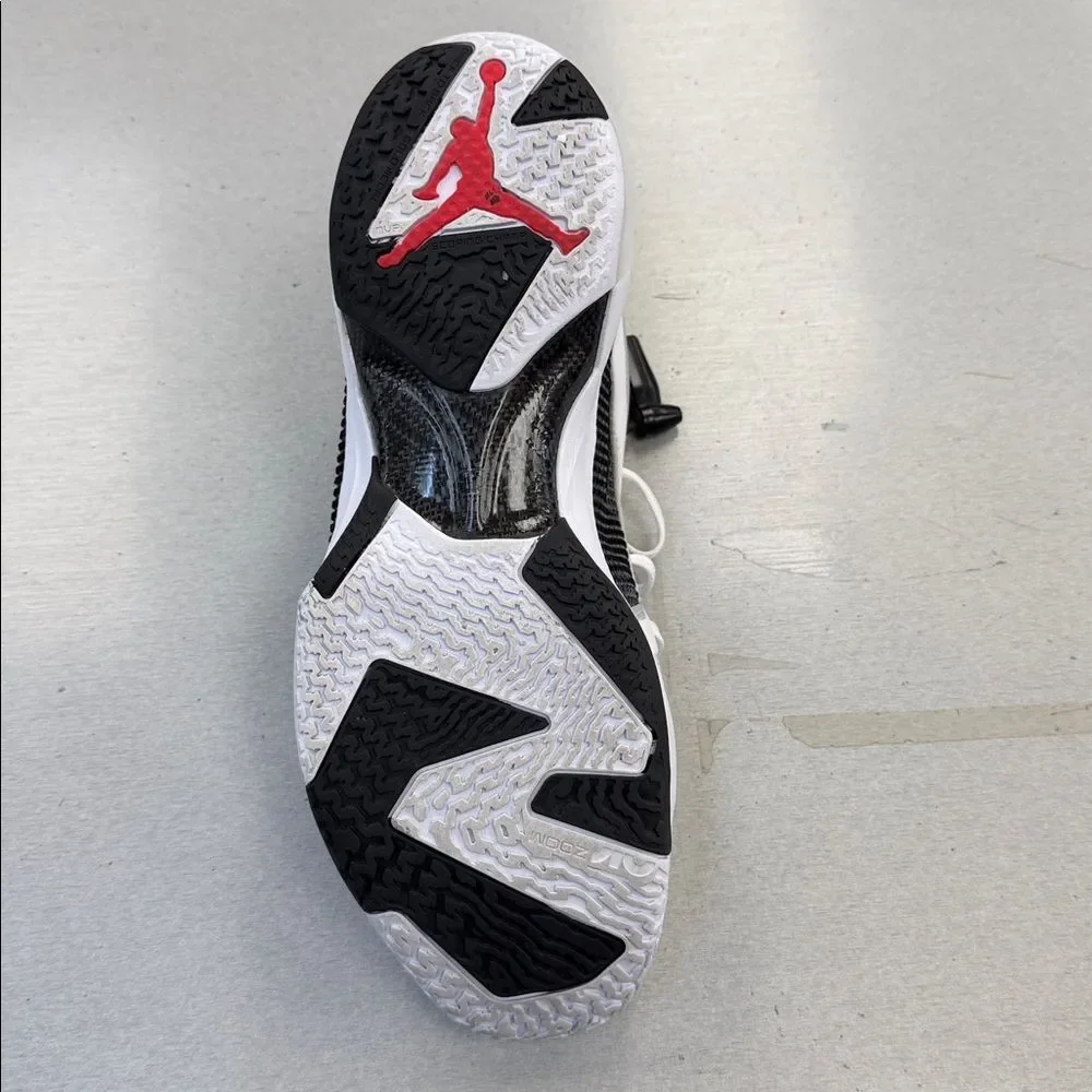 Air Jordan White and Black Sneaker